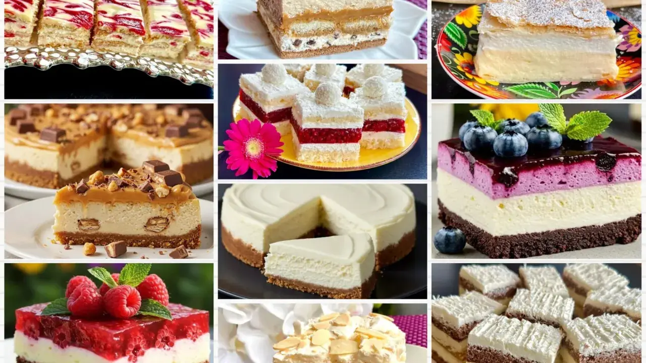 Kremowe serniki, tiramisu, ciasta z malinami i borówkami – oto inspiracje na 10 najlepszych ciast.