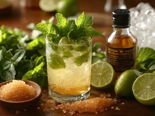Świeży koktajl mohito z miętą, limonkami i cukrem trzcinowym. Idealny przepis na letnie orzeźwienie.