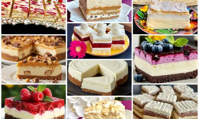 Kremowe serniki, tiramisu, ciasta z malinami i borówkami – oto inspiracje na 10 najlepszych ciast.